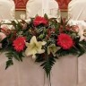 Цветочные композиции на президиум732